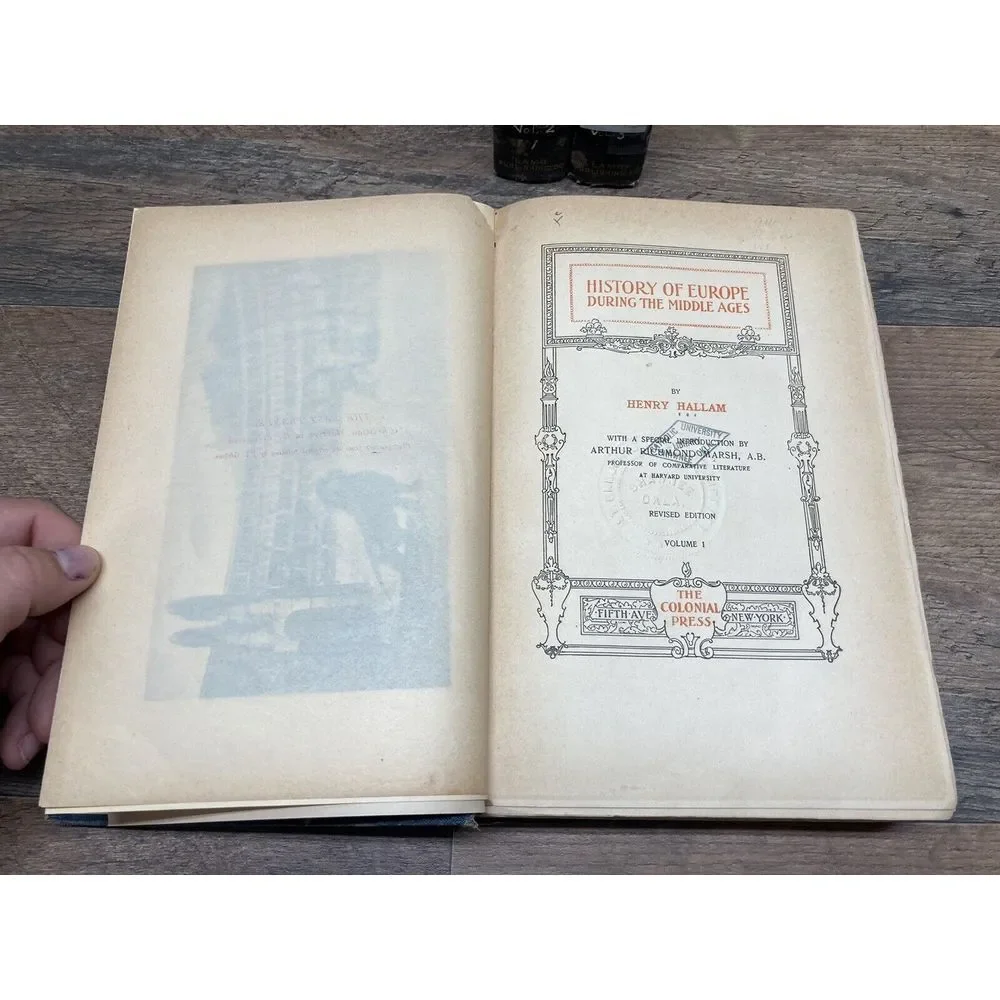 1900 History Of The Middle Ages‎ Vols. 1-3 Set by Henry Hallam - Rare